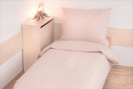 Povlečení Atlas gradl 140x200, 70x90cm smetanové, Výběr zapínání: nitěný knoflík