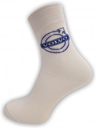 Bavlněné ponožky s logem Volvo bílé