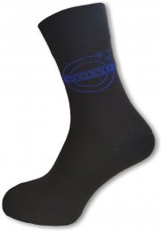 Bavlněné ponožky s logem Volvo černá modrá