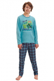 Chlapecké pyžamo Leo cross modré