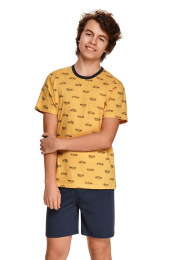 Chlapecké pyžamo Max žluté s auty