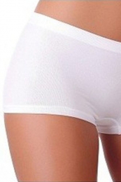Bezešvé boxerkové kalhotky Niki bílé