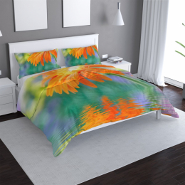 Povlečení Oranžová gerbera - 140x200 / 90x70