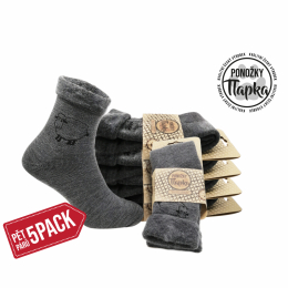 Pánské vlněné hřejivé ponožky s česáním Beran Lux - 5pack
