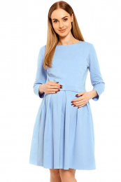 Těhotenské a kojicí šaty Celeste modré