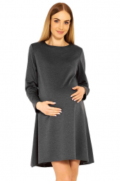 Těhotenské šaty Nathy šedé