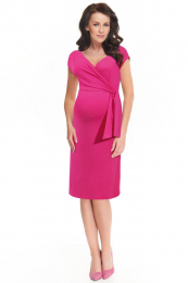 Těhotenské a kojicí šaty Janisa růžové