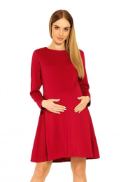 Těhotenské šaty Nathy červené