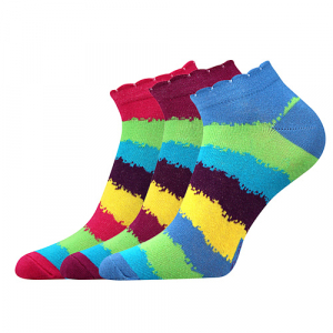 Dámské slabé nízké vzorované ponožky s elastanem Piki 39