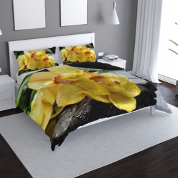 Povlečení Žluté orchideje - 140x200 / 90x70