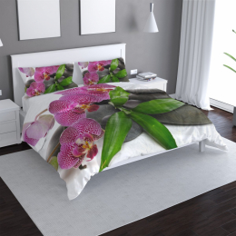 Povlečení Orchideje a kameny - 140x200 / 90x70