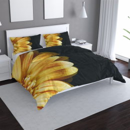 Povlečení žlutá gerbera - 140x200 / 90x70