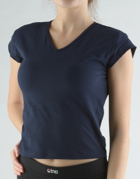 Dámské tričko s krátkým rukávem, krátký rukáv, šité, jednobarevné  98022P 