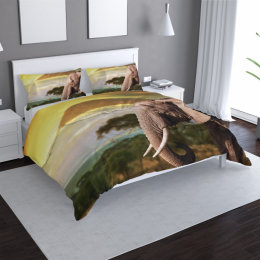 Povlečení Slon z profilu - 140x200 / 90x70