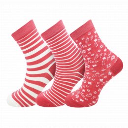 Dámské designové bavlněné ponožky Bardot - růžová