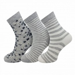 Dámské designové bavlněné ponožky Bardot - šedá