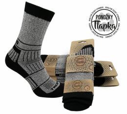 Pánské bavlněné froté termo ponožky Termo Trek