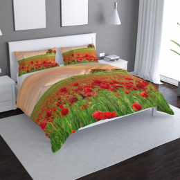 Povlečení Pole vlčích máků 2 - 140x200 / 90x70