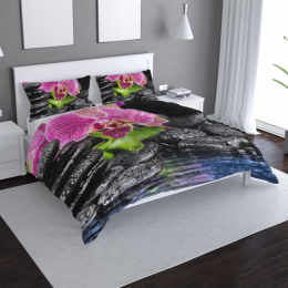 Povlečení Orchidej na kamenech - 140x200 / 90x70