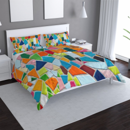 Povlečení Barevná mozaika - 140x200 / 90x70