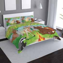 Povlečení Lesní zvířátka 2 - 140x200 / 90x70