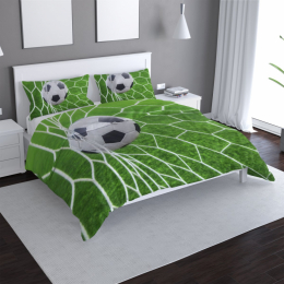 Povlečení Fotbalový míč v bráně - 140x200 / 90x70