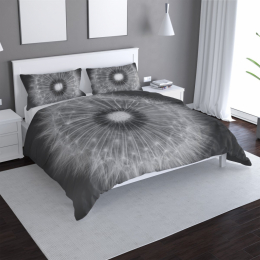 Povlečení Černobílá pampeliška - 140x200 / 90x70